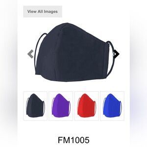 Navy Blue Reusable Face Masks Suitable for Sublimation